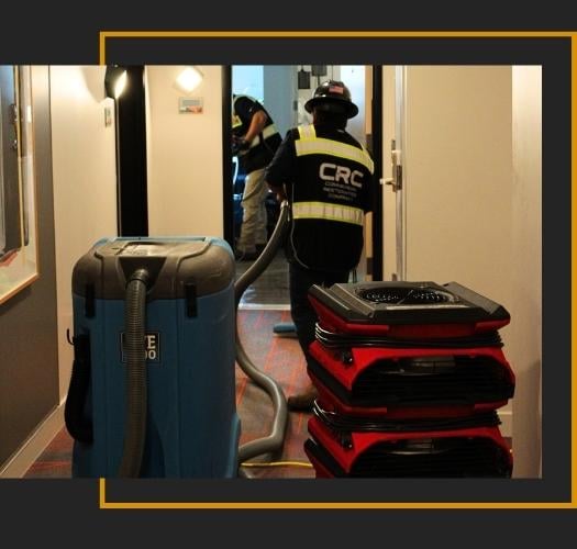 CRC providing water removal services.